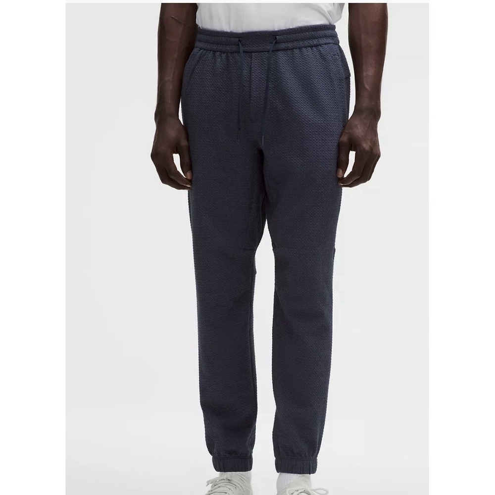 lululemon mens city sweat jogger Sz Large Blue Pull On Minimalist